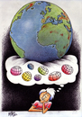 Cartoon: youth worlds (small) by kotbas tagged young,dream,world