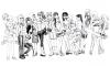 Cartoon: Friends (small) by naths tagged friends black and white