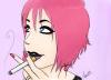 Cartoon: Pink Bozoka (small) by naths tagged pink cigarrette girl