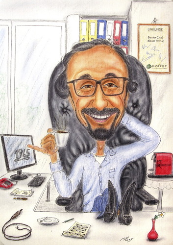 Cartoon: Wenn der Chef Pause macht ... ! (medium) by Zeichenstift Karikaturen tagged kaffeee,stress,lustige,karikatur,büro,chef,pause,zeichnung,geburtstagswünsche,40,geburtstag