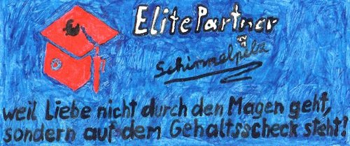 Cartoon: Elitäre Partnerwahl (medium) by Schimmelpelz-pilz tagged elitepartner,elite,partner,partnerbörse,partnerwahl,geld,gehalt,liebe,online,dating,onlinedating,single,singlebörse