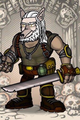 Cartoon: Werewolf head - Werwolf Kopf (medium) by Schimmelpelz-pilz tagged game,computer,pc,steam,fury,unleashed,wolf,werewolf,wolfman,lycanthrop,lycan,lykan,wild,action,spiel,werwolf,wolfsmensch