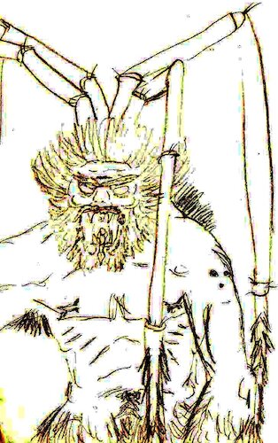 Spinnenmensch - Spider Human (medium) Cartoon: Spinnenmensch - Spider Human (medium) by Schimmelpelz-pilz tagged horror,phantasie,fantasie,kreatur,spinne,mensch,wild,monster,haarig,vollbart,hybrid,spinnenmensch,spider,human,humanoid,creature,full,beard,fangs,fantasy