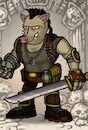 Cartoon: Boar head - Wildschweinkopf (small) by Schimmelpelz-pilz tagged game,computer,pc,steam,fury,unleashed,boar,wild,pig,swine,action,spiel,schwein,wildschwein,eber