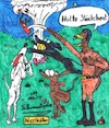 Cartoon: Heil dem Stöckchen! (small) by Schimmelpelz-pilz tagged dynamit,stock,stöckchen,naziköter,nazi,nazis,nationalisten,rechts,rechtsextremismus,reichsadler,hitler,mine,minen,minenfeld