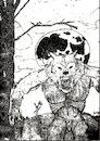 Cartoon: Werwolf im Wald - werewolf woods (small) by Schimmelpelz-pilz tagged werewolf,wolf,werwolf,wolfman,wolfsmensch,bestie,beast,animal,monster,creature,forest,wald,wood,woods,nature,wild,primal