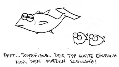 Cartoon: Tunefisch. (medium) by puvo tagged tuning,fisch