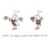 Cartoon: ... (small) by puvo tagged biene,blumenstrauß,honig,