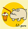 Cartoon: Domestizierung II (small) by puvo tagged domestizierung,bull,dog,bulldogge,milchshake,milkshake,hund