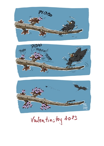Cartoon: Alles Liebe zum ... (medium) by Jori Niggemeyer tagged valentinstag,valentin,liebe,zuneigung