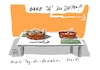 Cartoon: Heute ist ... (small) by Jori Niggemeyer tagged gesundeernährung,zerealien,zeh,zehen,männer,frauen,ernährung,müsli,fleisch,beziehungen,essen,lebensmittel,gesellschaft