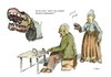 Cartoon: von Oppas und Ommas (small) by Jori Niggemeyer tagged rentner,oma,opa,omma,oppa,essen,karikatur,zähne,spaß,humor,alter,liebe,miteinander