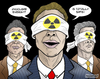 Cartoon: Nuclear band (small) by javierhammad tagged nuclear crisis band executive money enviroment alarm alert