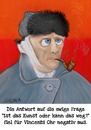 Cartoon: Vincents Ohr (small) by Elisa Groka tagged vincent,van,gogh,ohr,portrait,selbstportrait,kunst,gemälde,cartoon,humor