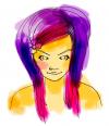 Cartoon: a touch of color (small) by coo tagged pokemon,fluor,girl