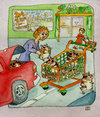 Cartoon: Hamsterkäufe (small) by thomasH tagged hamsterkäufe,vorratshaltung,krisenzeiten