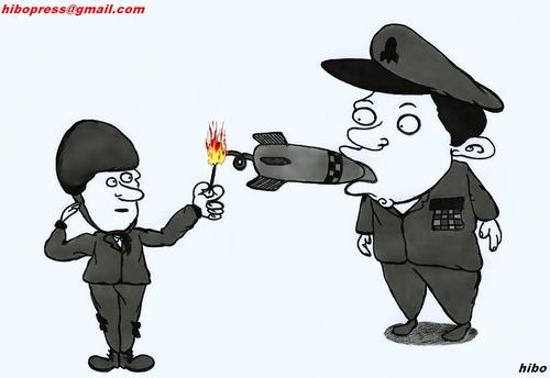 Cartoon: Nuclear bomb (medium) by hibo tagged nuclear,bomb