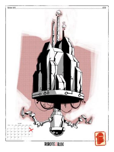 Cartoon: Robots en mi blog 11 (medium) by coleganelson tagged robot