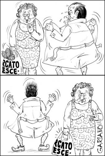 Cartoon: aragosta (medium) by massimogariano tagged maniac