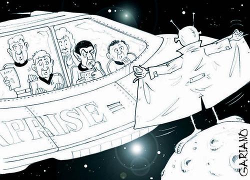 Cartoon: space (medium) by massimogariano tagged space,enterprise,alien,xxx