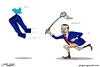 Cartoon: Erdugan and twitter ... (small) by jalal hajir tagged erdugan,twitter