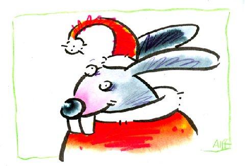 Cartoon: Ostermann (medium) by Alff tagged xmas,christmas,weihnachten,ostern,easter,holidays,seasons