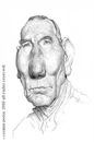 Cartoon: Pete Postlethwaite (small) by cosminpodar tagged caricature,drawing,illustration,digital,painiting
