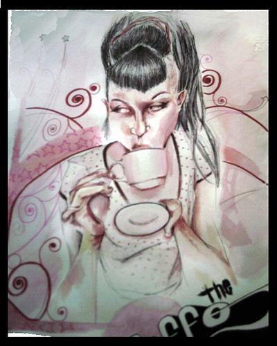Cartoon: coffe time (medium) by Lucaeffe tagged watercolor