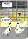 Cartoon: Flugpost (small) by BAES tagged post,poststerben,brieftauben,postfuchs