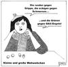 Cartoon: Kleine und große Wehwehchen (small) by BAES tagged grüne,wahlen,atomkraft,gau,landtagswahl,atomkatastrophe,japan,krank,medikamente,angst,deutschland