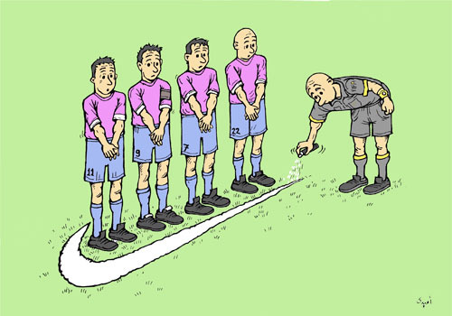 Cartoon: Football (medium) by ombaddi tagged football