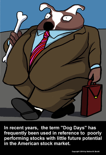 Cartoon: Dog Days (medium) by perugino tagged business,stock,market,wall,street