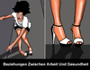 Cartoon: Die Berliner Fashion Week (small) by perugino tagged arbeitsbedingungen,stress,mode,models,fashion