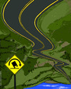 Cartoon: The Road Sign (small) by perugino tagged traffic,highway