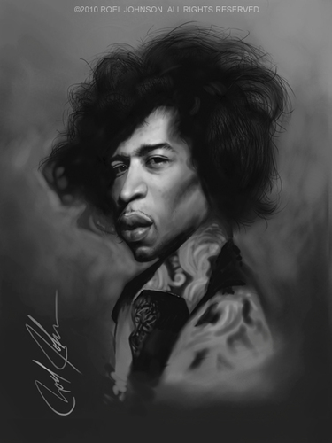 Cartoon: Jimi Hendrix (medium) by thatboycandraw tagged jimi,hendrix,jimmy