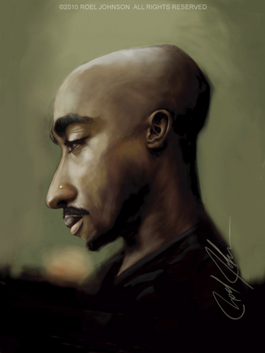 Cartoon: Tupac (medium) by thatboycandraw tagged tupac,2pac,shakur