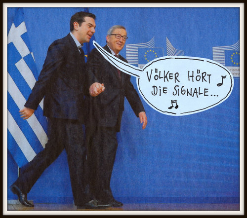 Cartoon: ... (medium) by Andreas Prüstel tagged tsipras,juncker,eu,cartoon,collage,andreas,pruestel