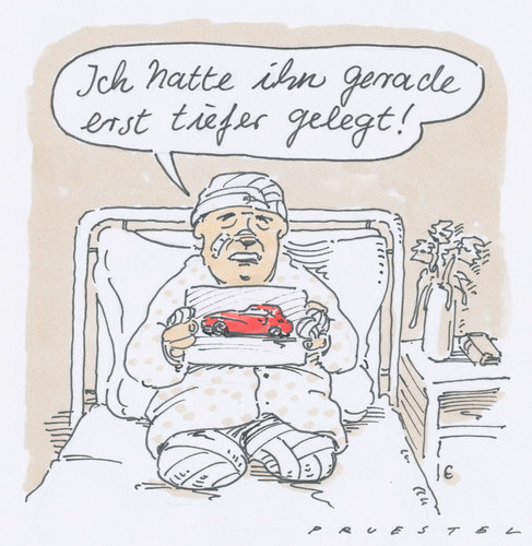 Cartoon: amputant (medium) by Andreas Prüstel tagged beinamputation,autounfall,krankenhaus,autounfall,beinamputation,krankenhaus,verkehr,sicherheit,verkehrsunfall