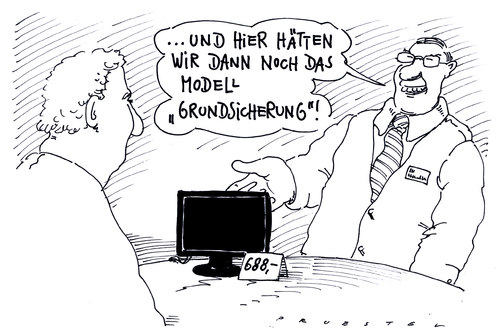 Cartoon: aussicht (medium) by Andreas Prüstel tagged grundsicherung,altersarmut,rente,grundsicherung,altersarmut,rente