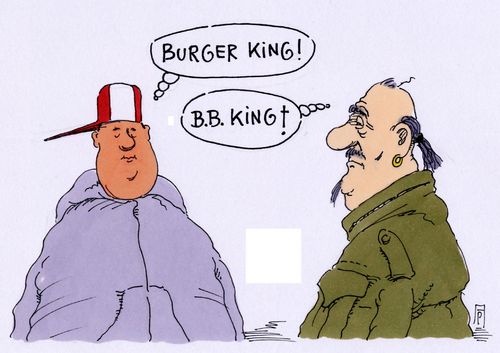 Cartoon: b.b.king (medium) by Andreas Prüstel tagged bluslegende,bb,king,blues,burger,cartoon,karikatur,andreas,pruestel,bluslegende,bb,king,blues,burger,cartoon,karikatur,andreas,pruestel