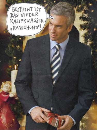 Cartoon: bescherung (medium) by Andreas Prüstel tagged weihnachten,geschenke