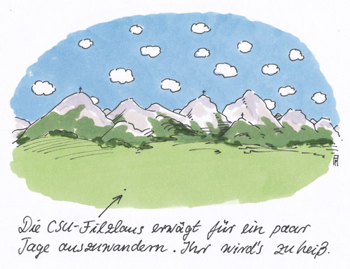 Cartoon: csu filz (medium) by Andreas Prüstel tagged csu,bayern,filz,filzlaus,cartoon,karikatur,andreas,prüstel,csu,bayern,filz,filzlaus,cartoon,karikatur,andreas,prüstel
