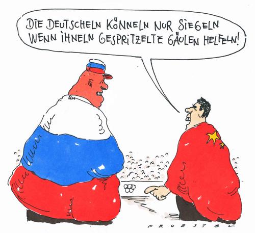 Cartoon: deutsche gäule (medium) by Andreas Prüstel tagged olympia,reitsport,goldmedaillen,china,russland,doping,olympia,goldmedaillen,reitsport,china,russland,doping