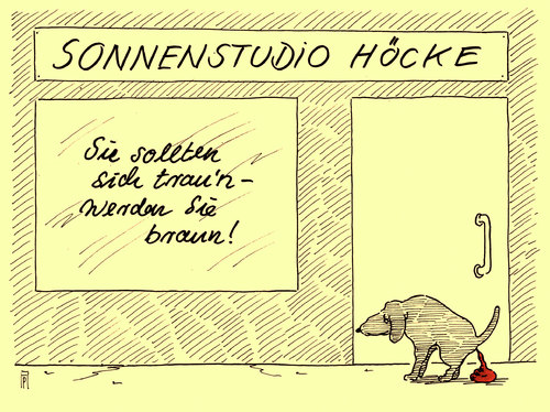 Cartoon: deutsche sonne (medium) by Andreas Prüstel tagged björn,höcke,afd,deutschnational,rechtsradikal,neonazi,sonnenstudio,bräunen,hund,cartoon,karikatur,andreas,pruestel,björn,höcke,afd,deutschnational,rechtsradikal,neonazi,sonnenstudio,bräunen,hund,cartoon,karikatur,andreas,pruestel