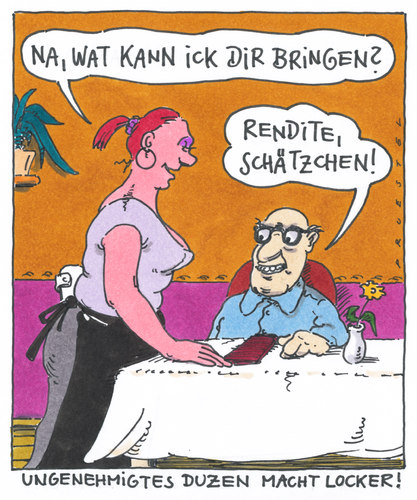 Cartoon: duzen (medium) by Andreas Prüstel tagged du,duzen,alt,jung,gastronomie,kellnerin,gast,duzen,alt,jung,du,gastronomie,kellnerin,gast,restaurant