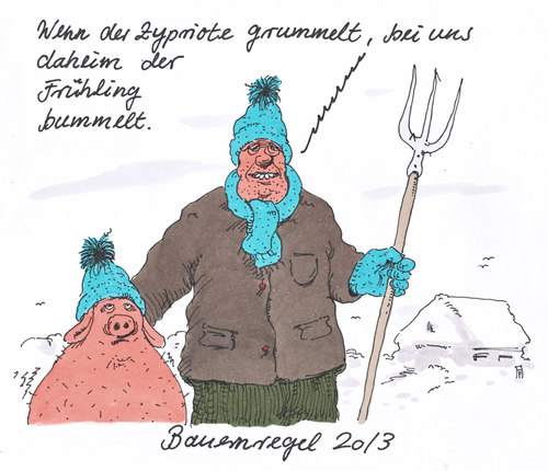 Cartoon: frühlingsverspätung (medium) by Andreas Prüstel tagged zypern,staatspleite,zwangsabgabe,banken,eu,frühling,frühlingsanfang,cartoon,karikatur,zypern,staatspleite,zwangsabgabe,banken,eu,frühling,frühlingsanfang,cartoon,karikatur