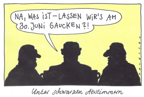 Cartoon: gauckler (medium) by Andreas Prüstel tagged präsidentenwahl,gauck,cdu,csu,präsidentenwahl,gauck,cdu,csu,wahl,wahlen,bundespräsident,abstimmung