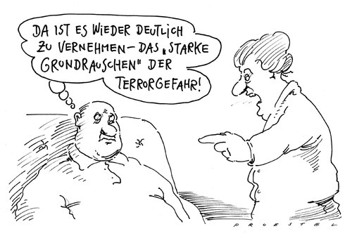 Cartoon: gefahr (medium) by Andreas Prüstel tagged anschlagsplanungen,abstraktegefahr,terror,paketbomben,paket,gefahr,bombe,terror,post,terrorismus,terroristen,angst