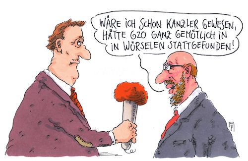 Cartoon: gemütlich (medium) by Andreas Prüstel tagged zwanzig,hamburg,krawalle,geburtsort,merkel,martin,schulz,würselen,cartoon,karikatur,andreas,pruestel,zwanzig,hamburg,krawalle,geburtsort,merkel,martin,schulz,würselen,cartoon,karikatur,andreas,pruestel