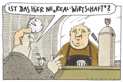 Cartoon: in der wirtschaft (medium) by Andreas Prüstel tagged wirtschaft,realwirtschaft